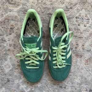 Adidas Green and Mint Spezial Sneakers